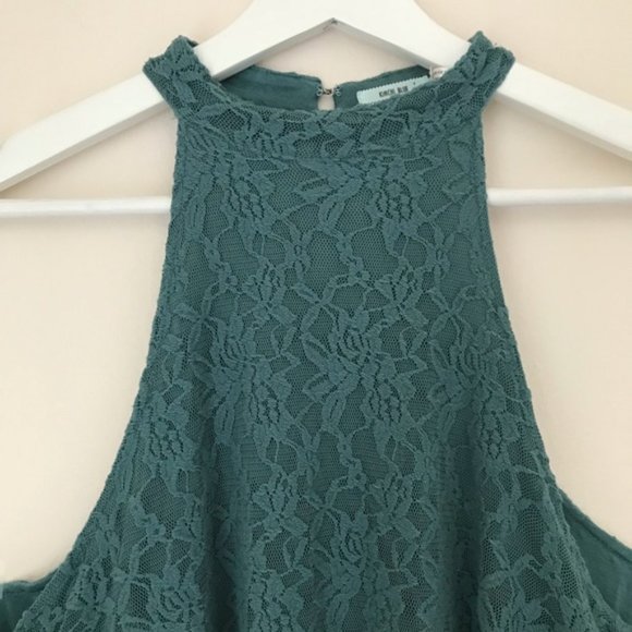 Urban Outfitters Kimchi Blue Lacey Love High Neck Tank Top - Picture 6 of 11